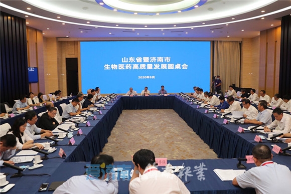 山东省暨济南市生物医药高质量发展圆桌会举行 孙咸泽颜江瑛任爱荣孙述涛出席