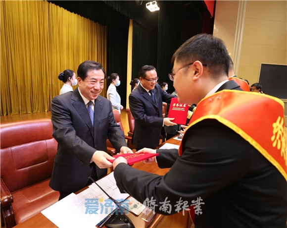 济南市双拥工作表彰大会举行 孙立成讲话 孙述涛主持 殷鲁谦雷杰边祥慧出席