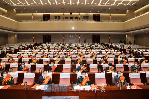 济南市双拥工作表彰大会举行 孙立成讲话 孙述涛主持 殷鲁谦雷杰边祥慧出席